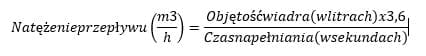 natężenie przepływu